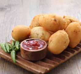 O bolinho de mandioquinha é uma verdadeira delícia