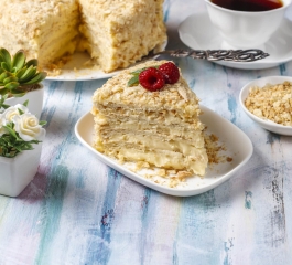 O Bolo de natas é irresistivelmente saboroso