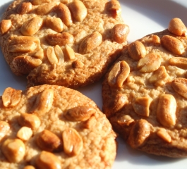 Biscoitos de Amendoim sem lactose e sem glúten