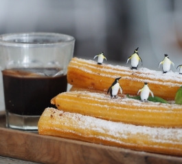 Churros congelados preparados na Airfryer saborosos demais