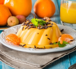 Pudim de Laranja com 2 ingredientes, sensacional