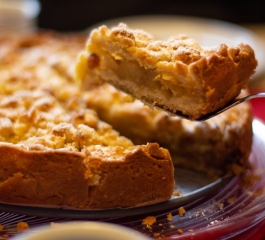 Torta de maçã alemã a sobremesa perfeita