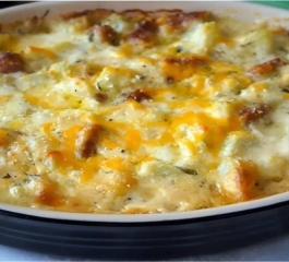 Chuchu gratinado no forno com queijo delicioso e fácil de fazer