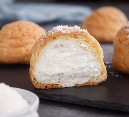 Pãozinho de Creme com Coco que Derrete na Boca